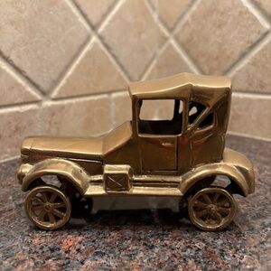 Antique brass vehicle